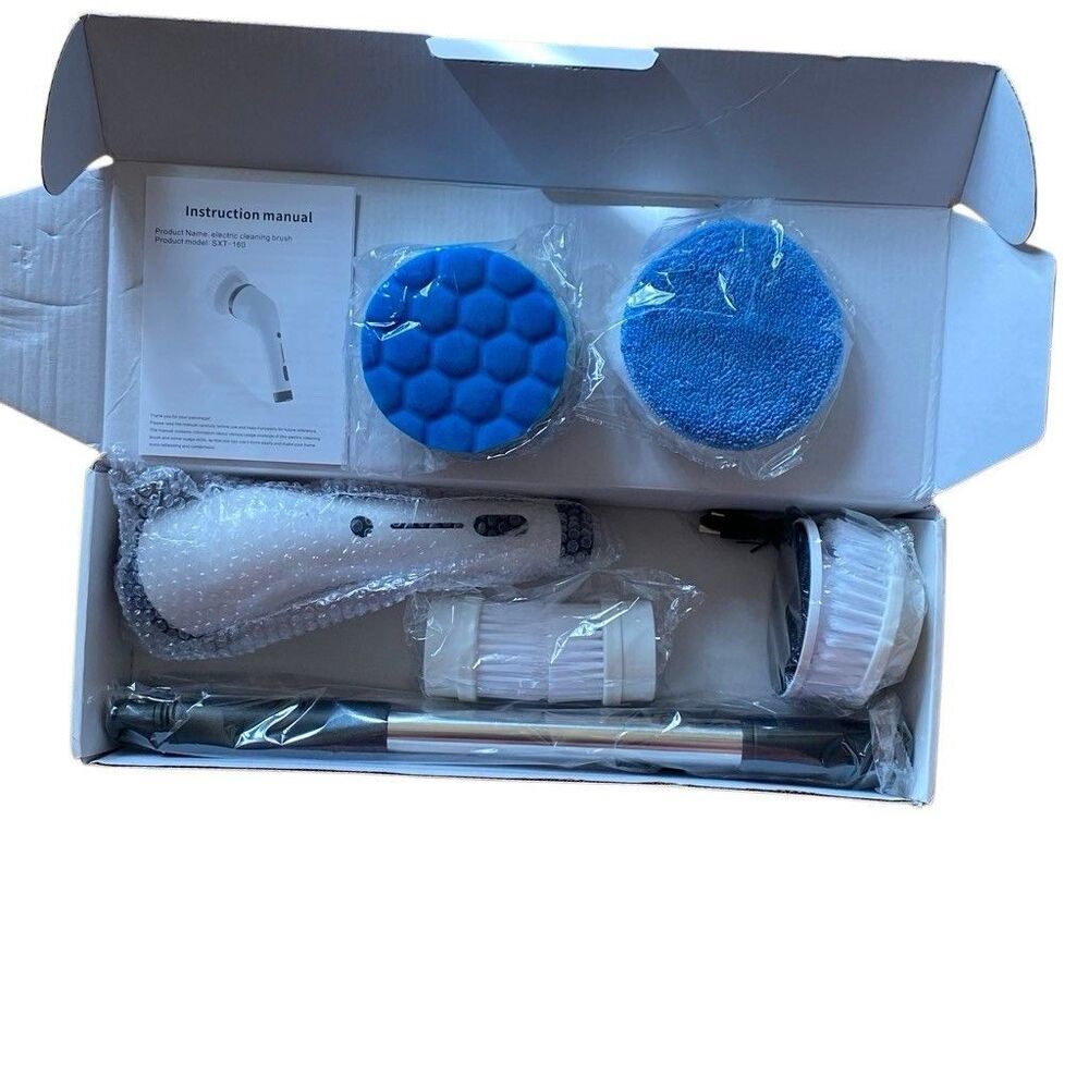 8-in-1 Electric Cleaning Brush Cordless USB-C Rechargeable Scrubber New - Picture 3 of 10